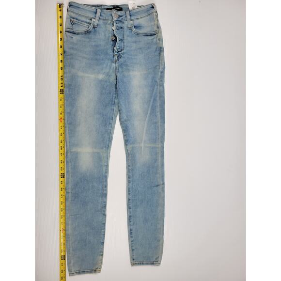 True Religion Halle High Rise Super Skinny Blue Jeans Womens 27W 204296‎ - Picture 5 of 12